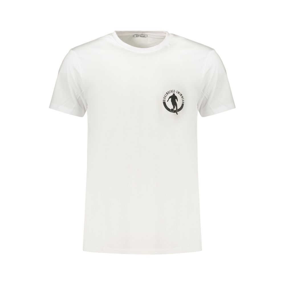 Bikkembergs White Cotton Men's T-Shirt