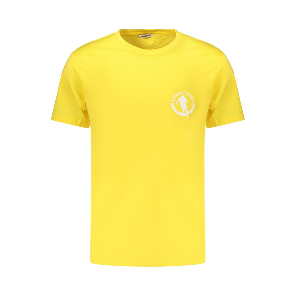 Bikkembergs Yellow Cotton Men's T-Shirt