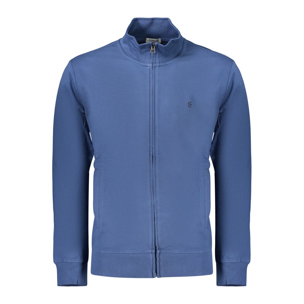 Coveri Moving Blue Cotton Men's Sweatshirt