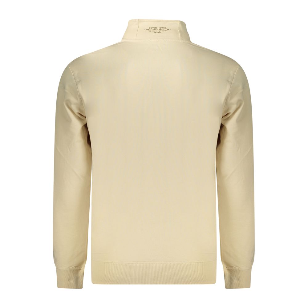Coveri Moving Beige Cotton Men's Sweatshirt