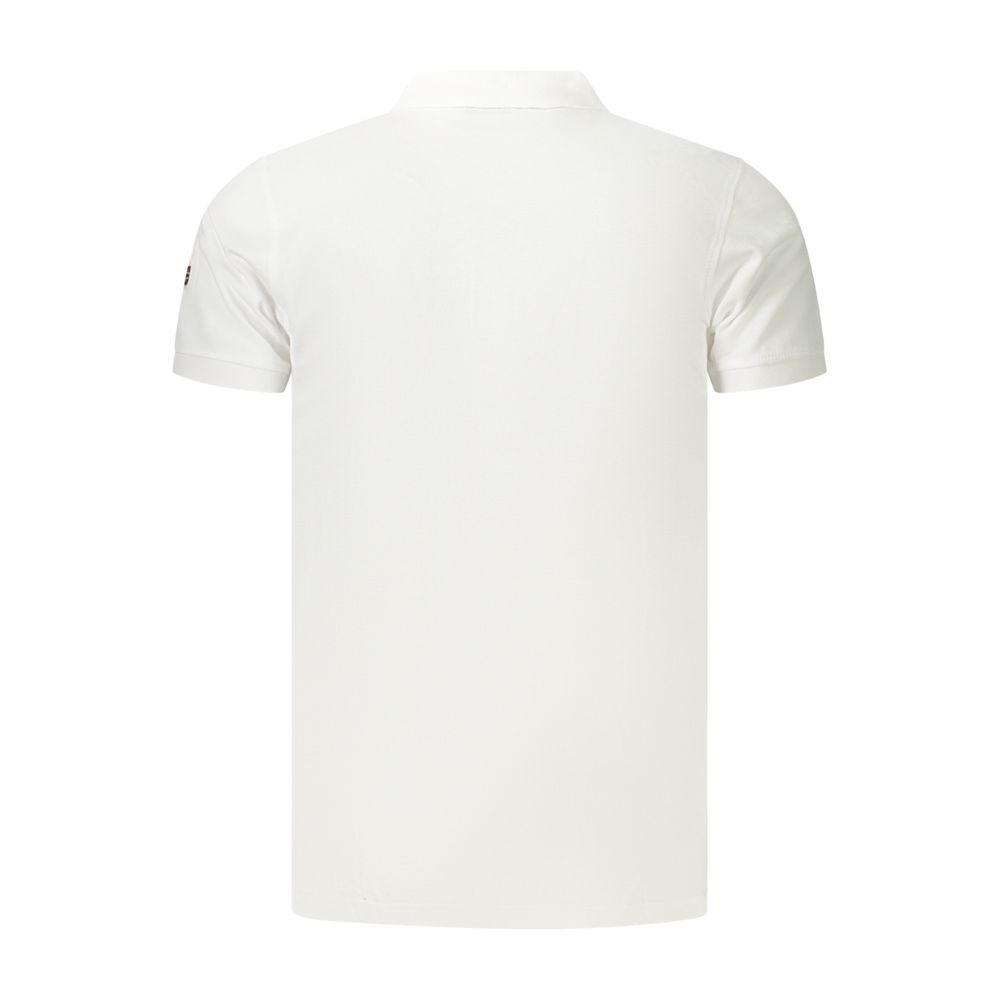 Norway 1963 White Cotton Men's Polo Shirt