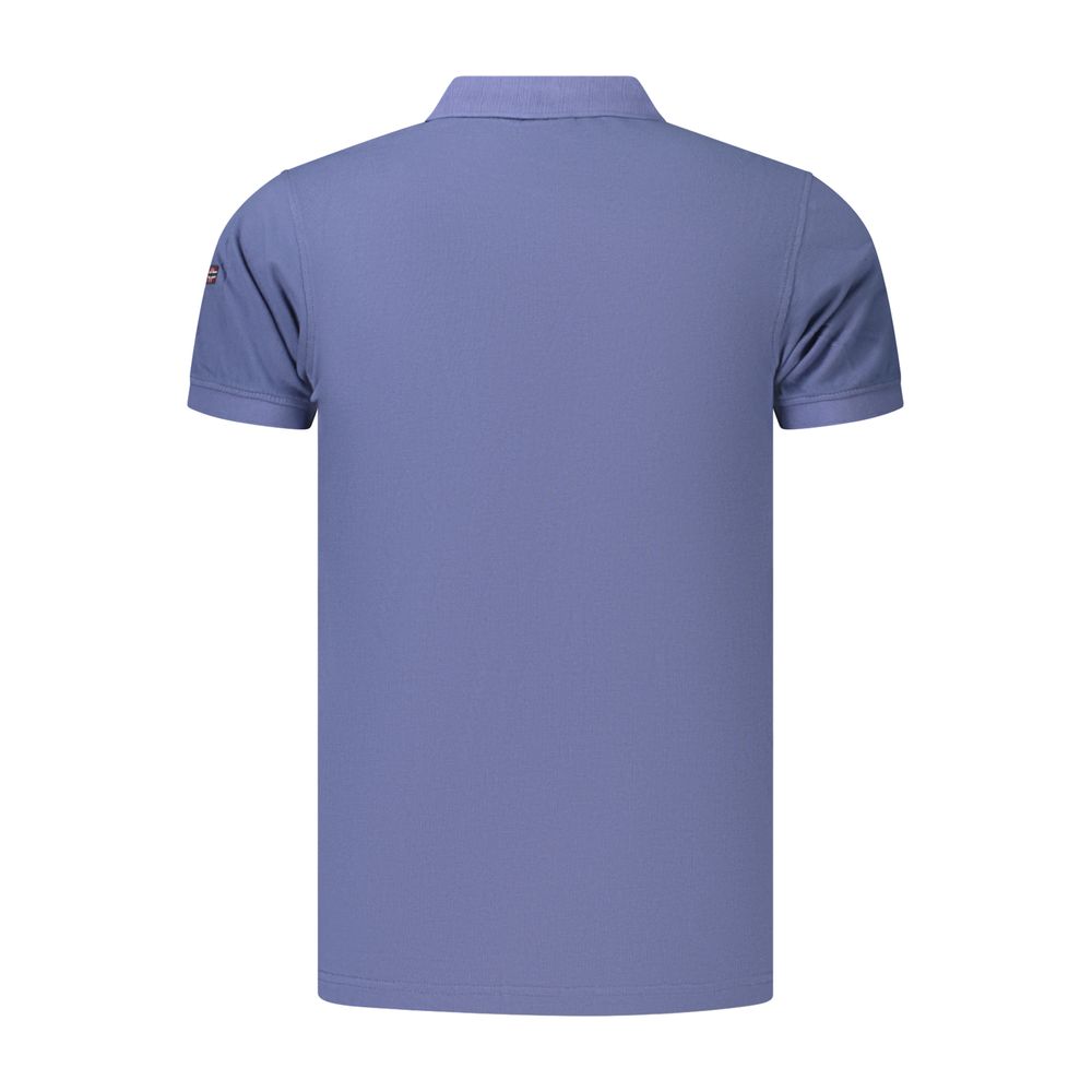 Norway 1963 Blue Cotton Mens Polo
