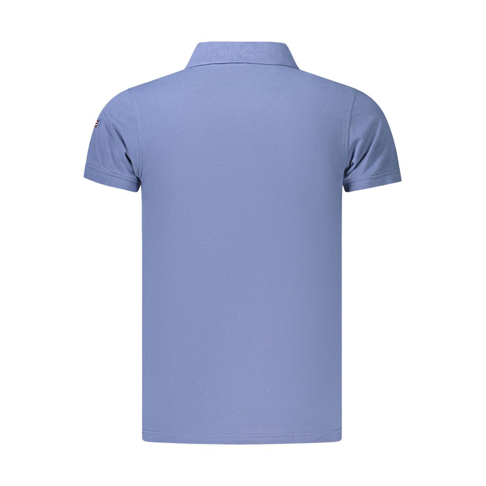 Norway 1963 Blue Cotton Men's Polo Shirt