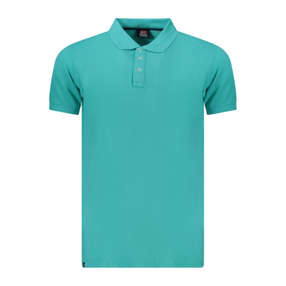 Norway 1963 Azzurro Cotton Men Polo