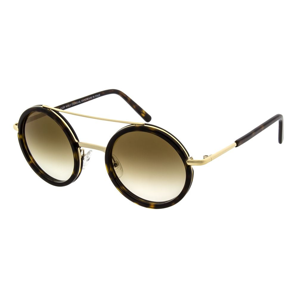 Andy Wolf Brown Metal & Plastic Glasses (Frames)