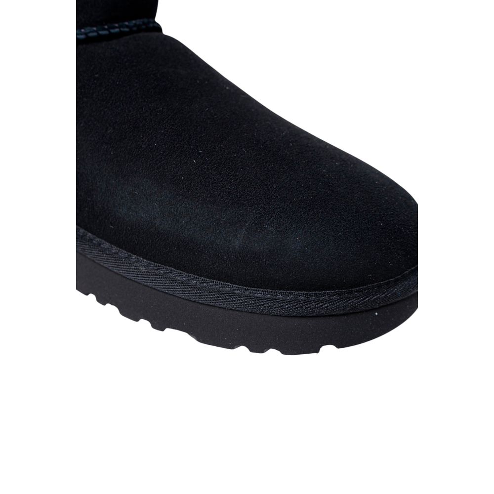 UGG Black Suede Leather Ankle Boots