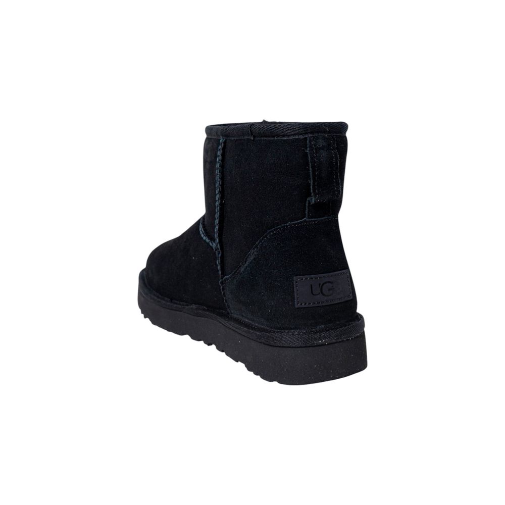 UGG Black Suede Leather Ankle Boots