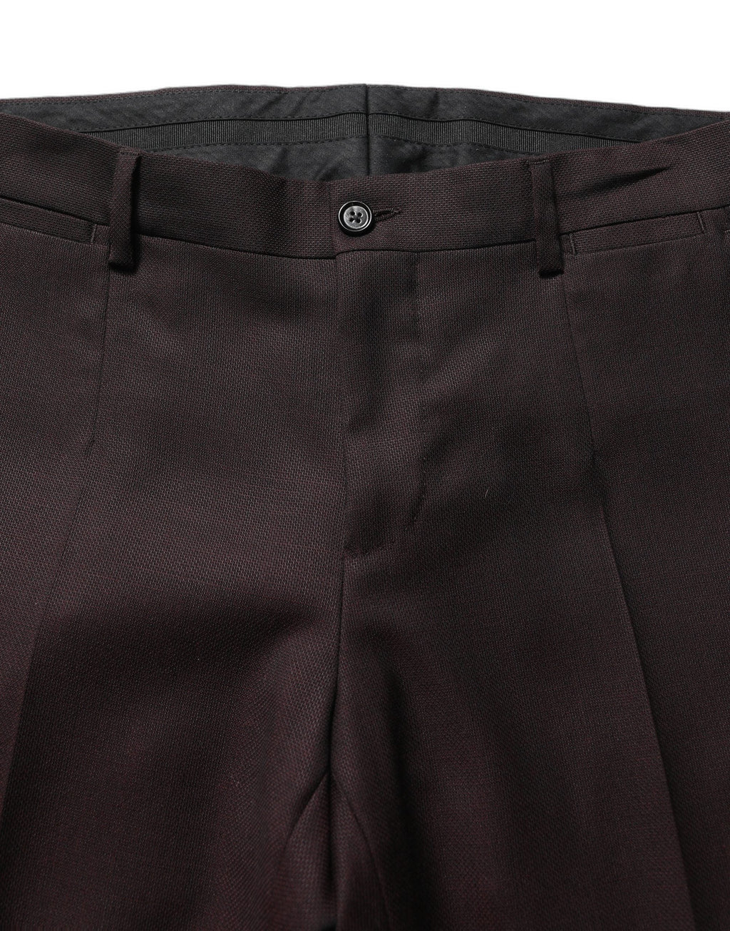Dolce & Gabbana Brown Straight Leg Dress Silk Trousers Pants