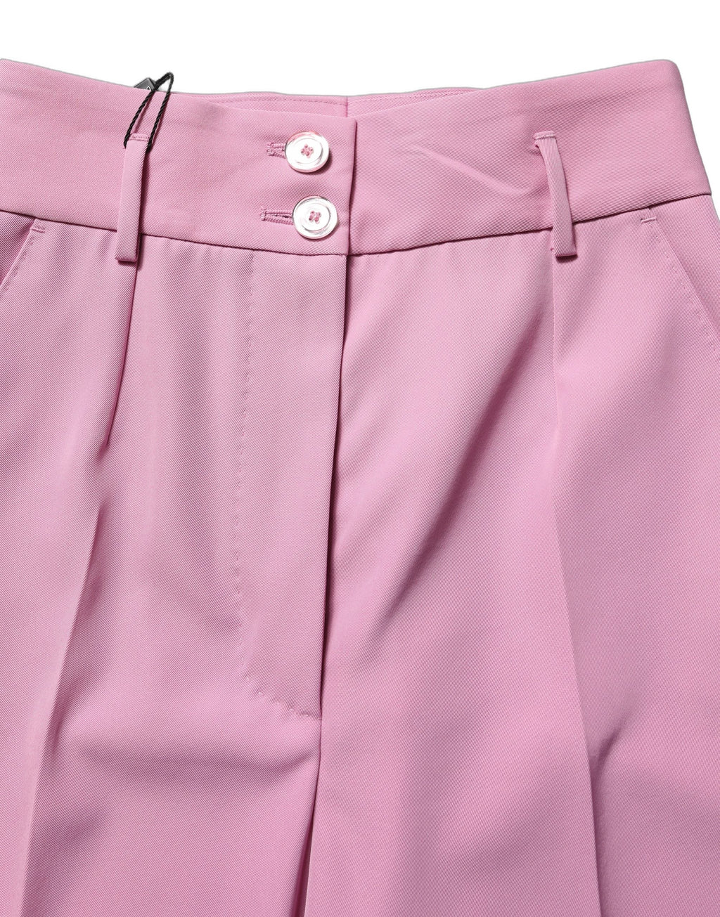 Dolce & Gabbana Pink High Waisted Polyester Trouser Pants