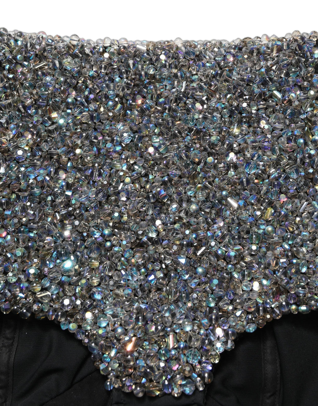 Dolce & Gabbana Black Rhinestone High Waist Hotpants Shorts