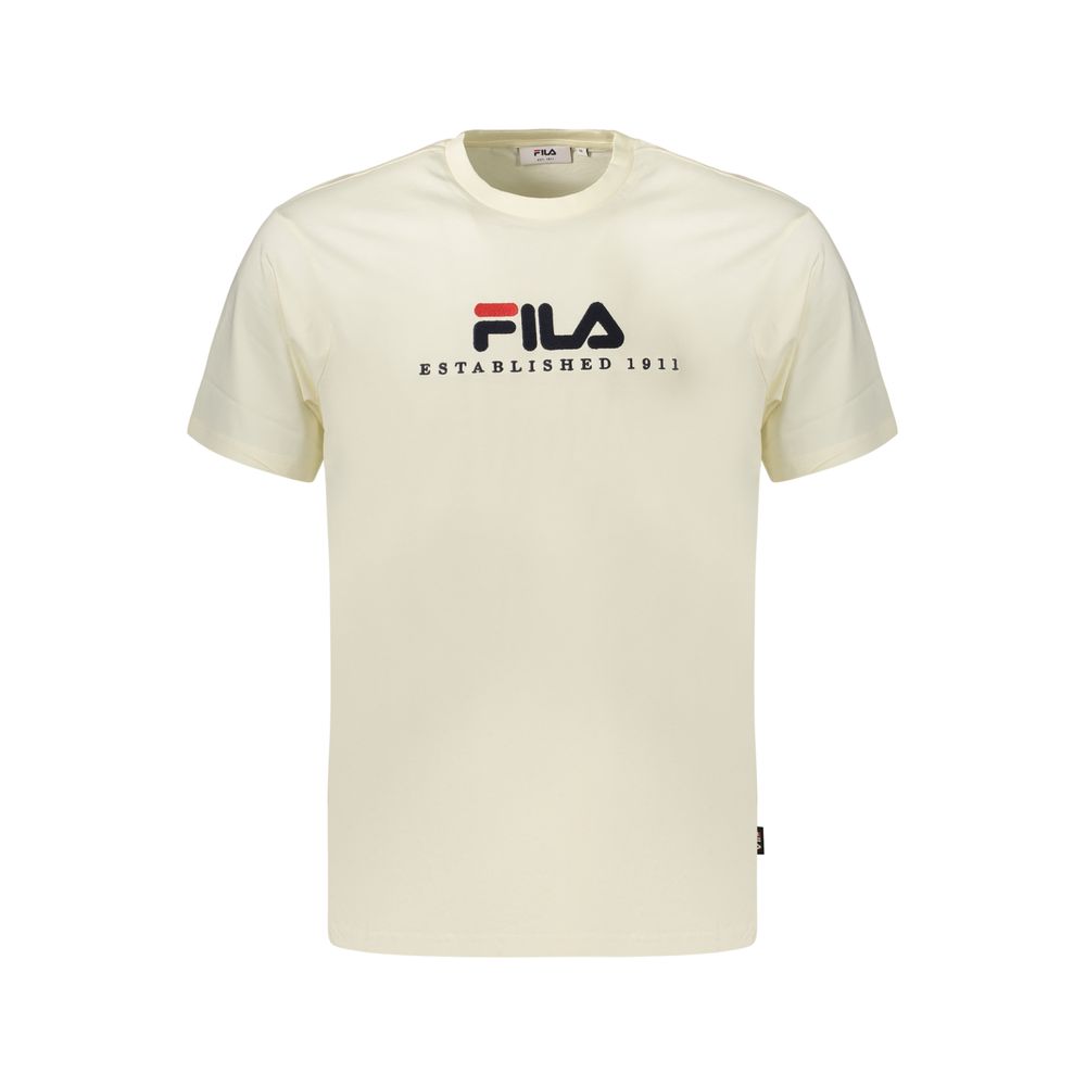 Fila Beige Cotton Men's T-Shirt