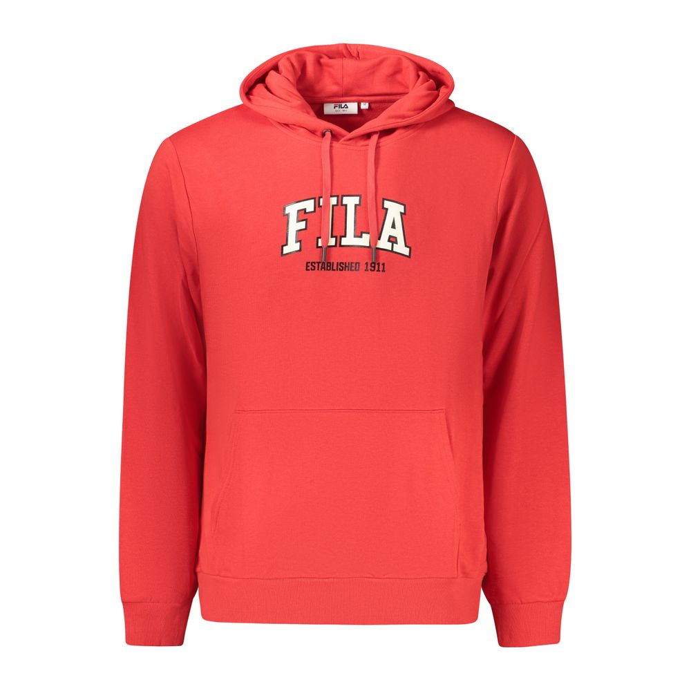 Fila Red Cotton Men's Hoodie