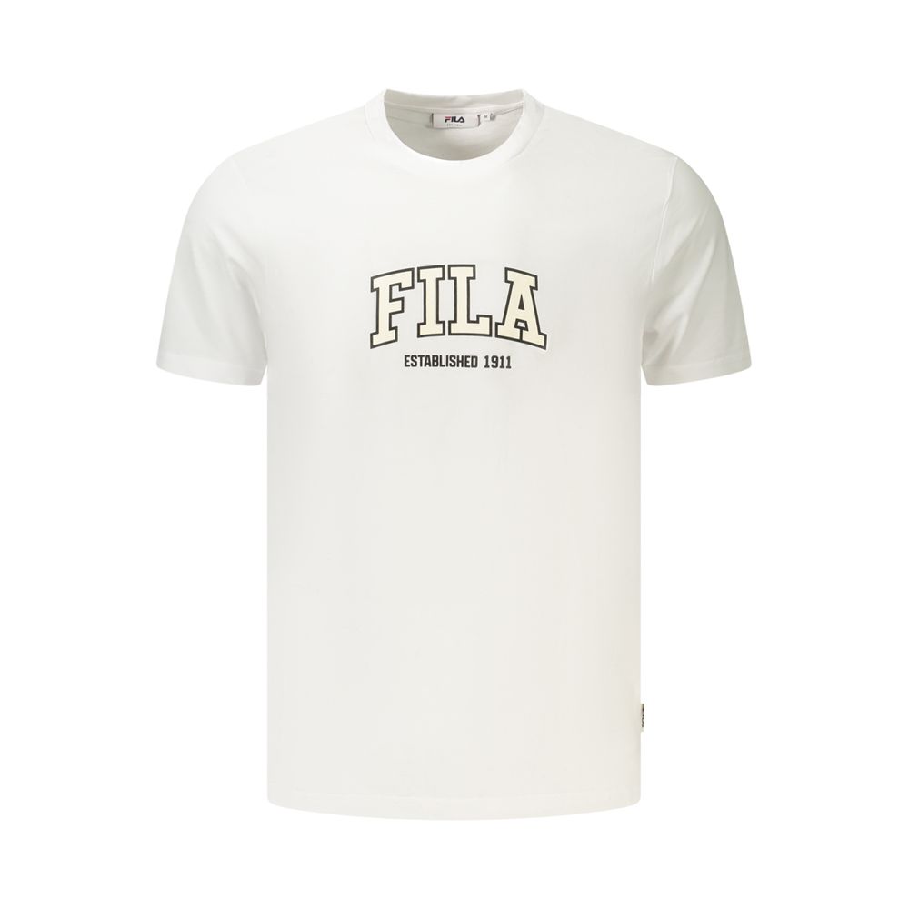 Fila White Cotton Men's T-Shirt
