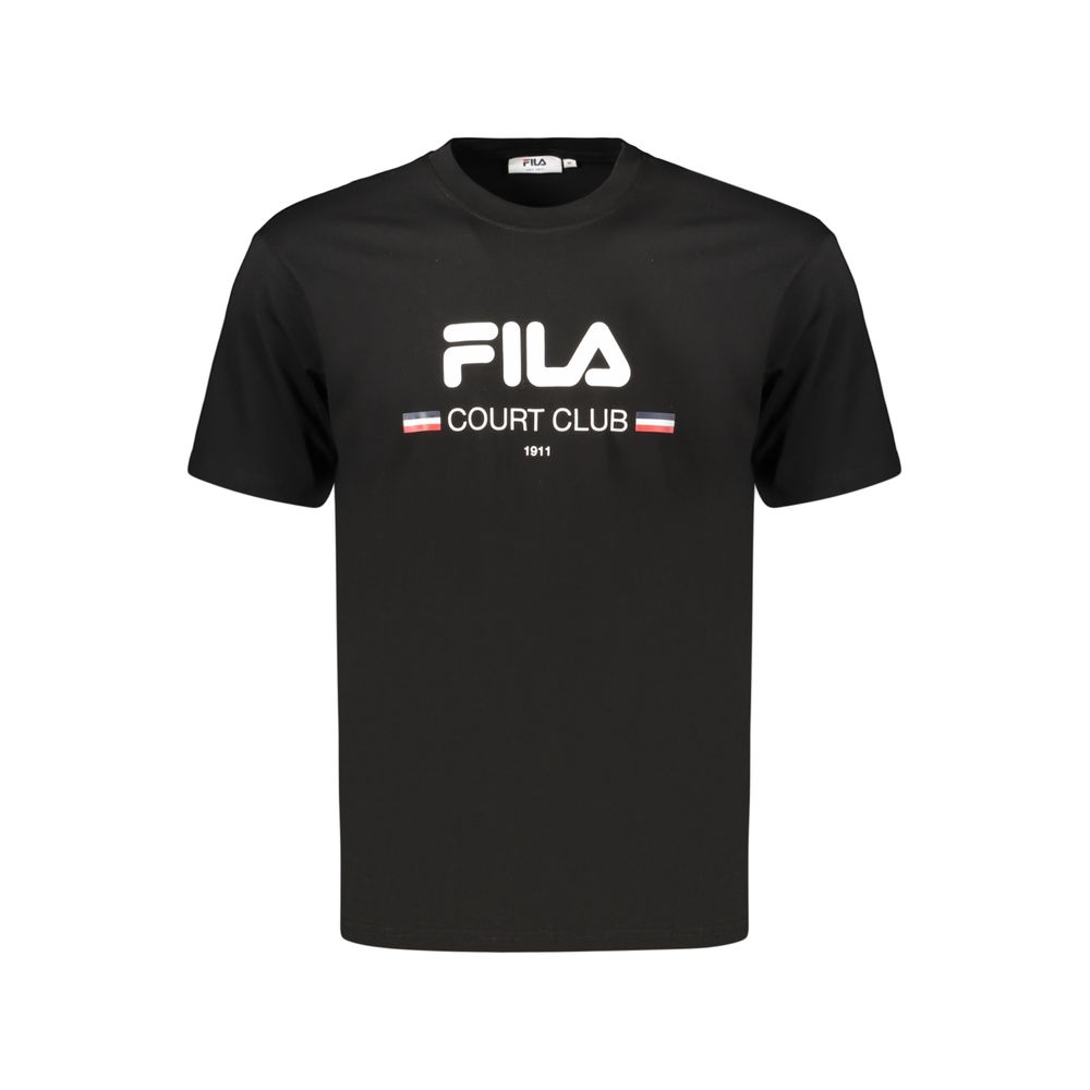 Fila Black Cotton Men's T-Shirt