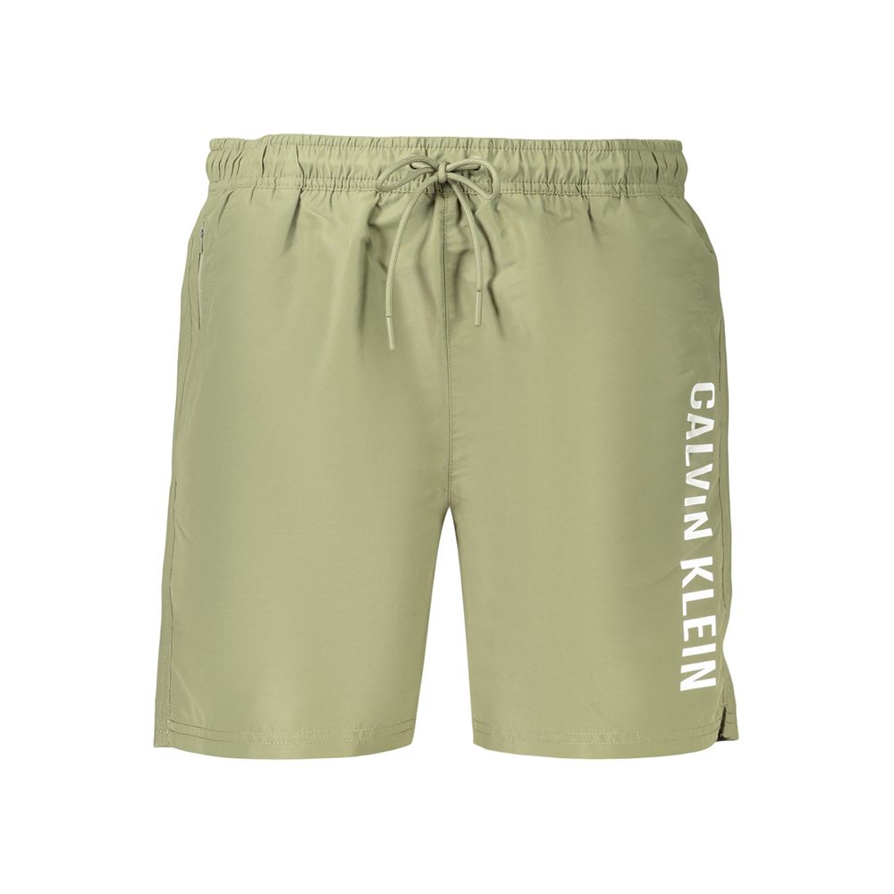 Calvin Klein Green Polyester Men's Swim Shorts