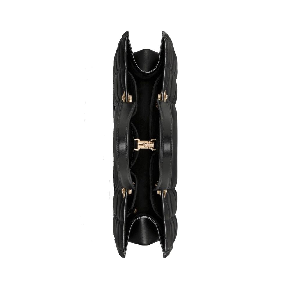 Dior Black Leather Tote Bag
