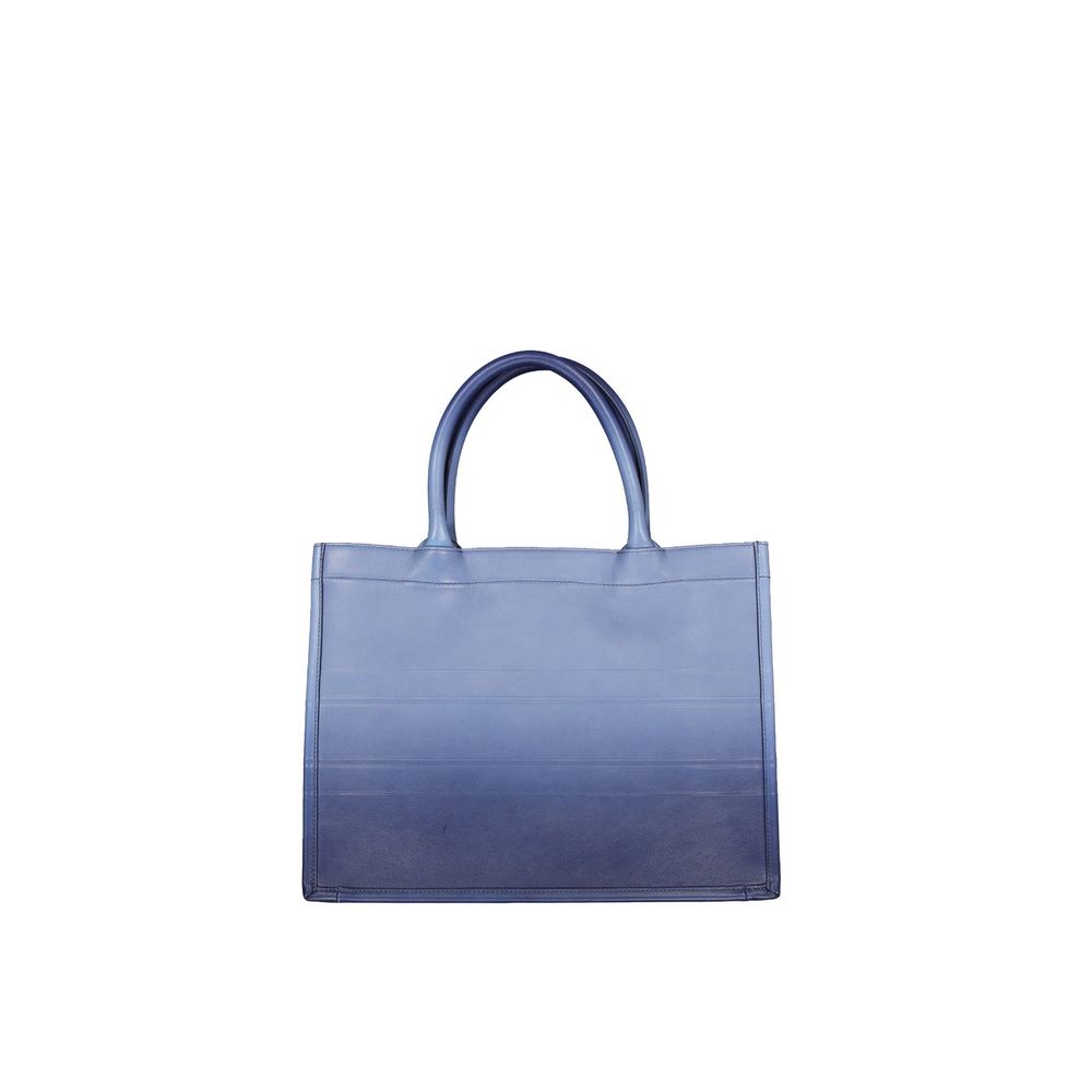 Dior Blue Calfskin Tote Bag