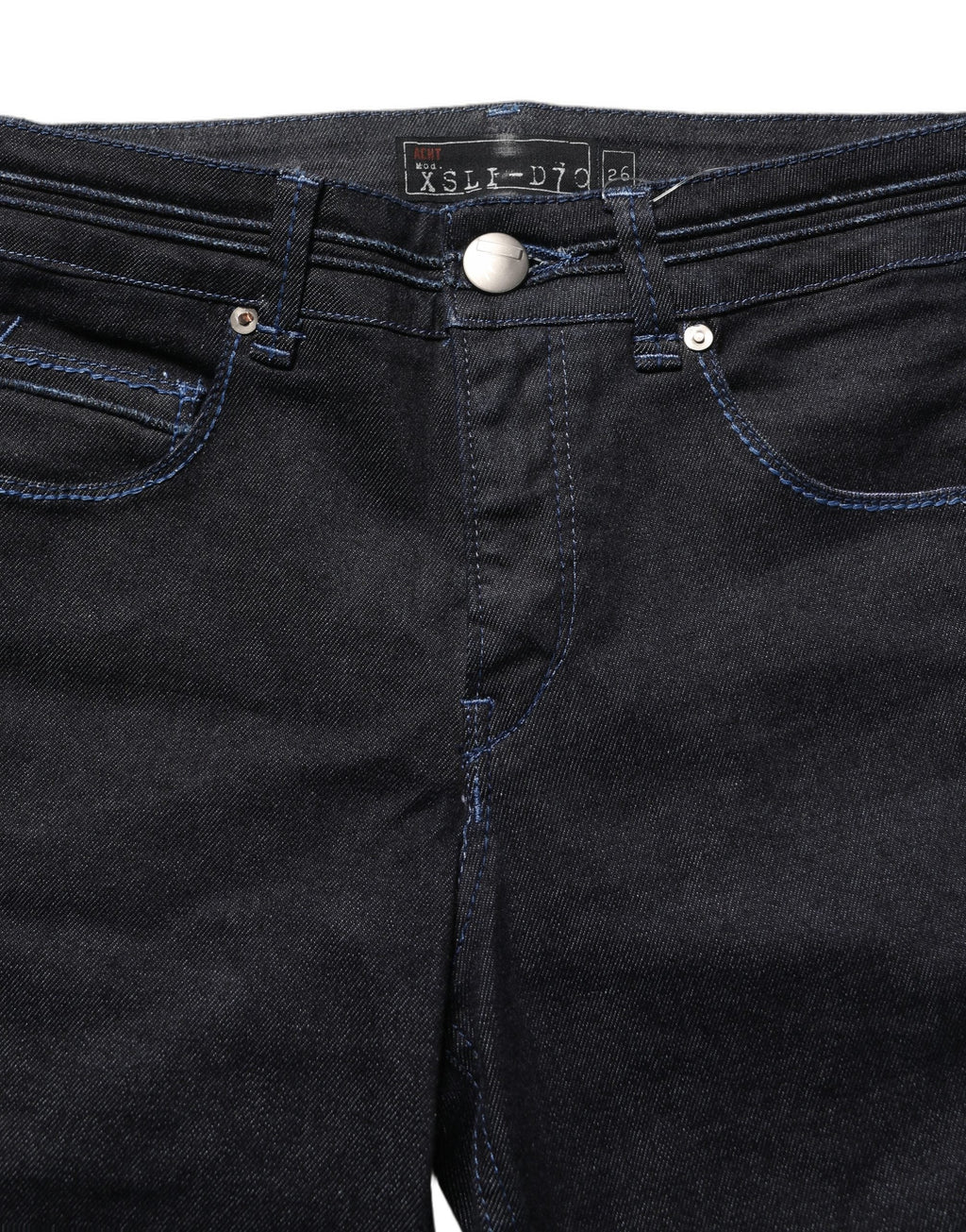 Acht Black Cotton Stretch HighWaist Skinny Denim Trouser Jeans