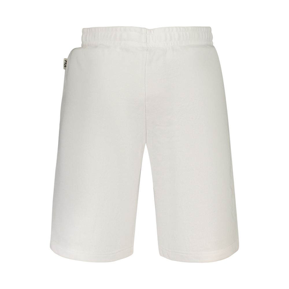 Fila White Cotton Mens Pants