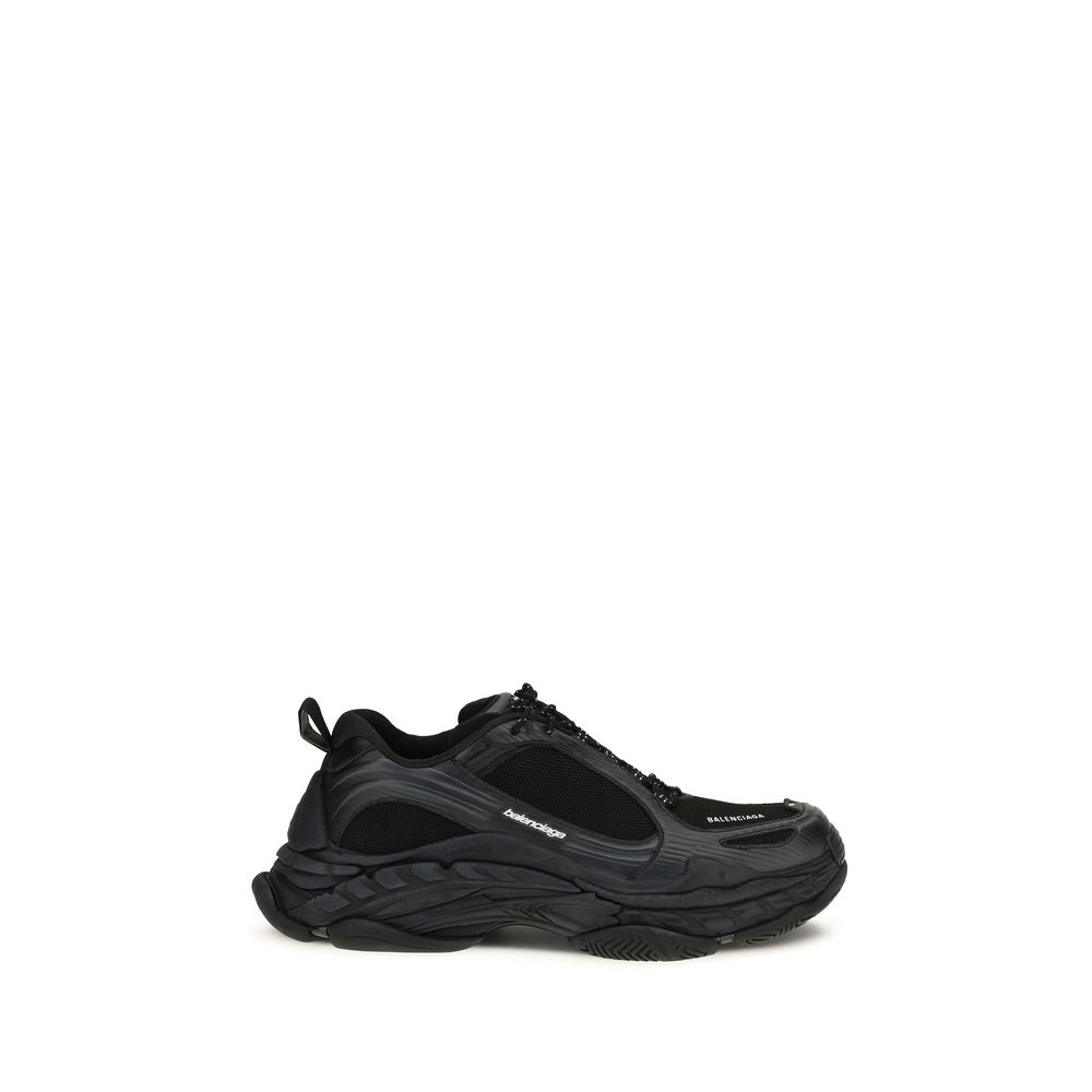 Balenciaga Black Polyester Athletic Sneakers