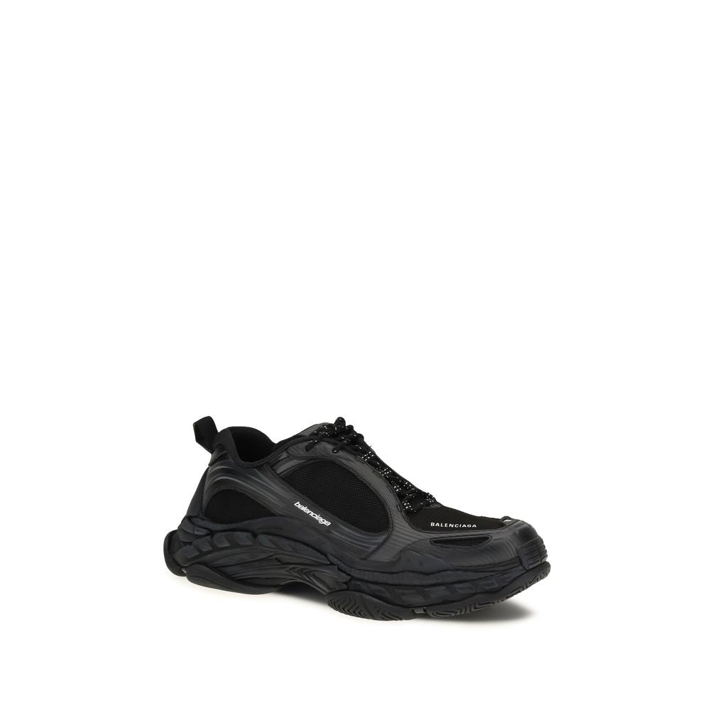 Balenciaga Black Polyester Athletic Sneakers