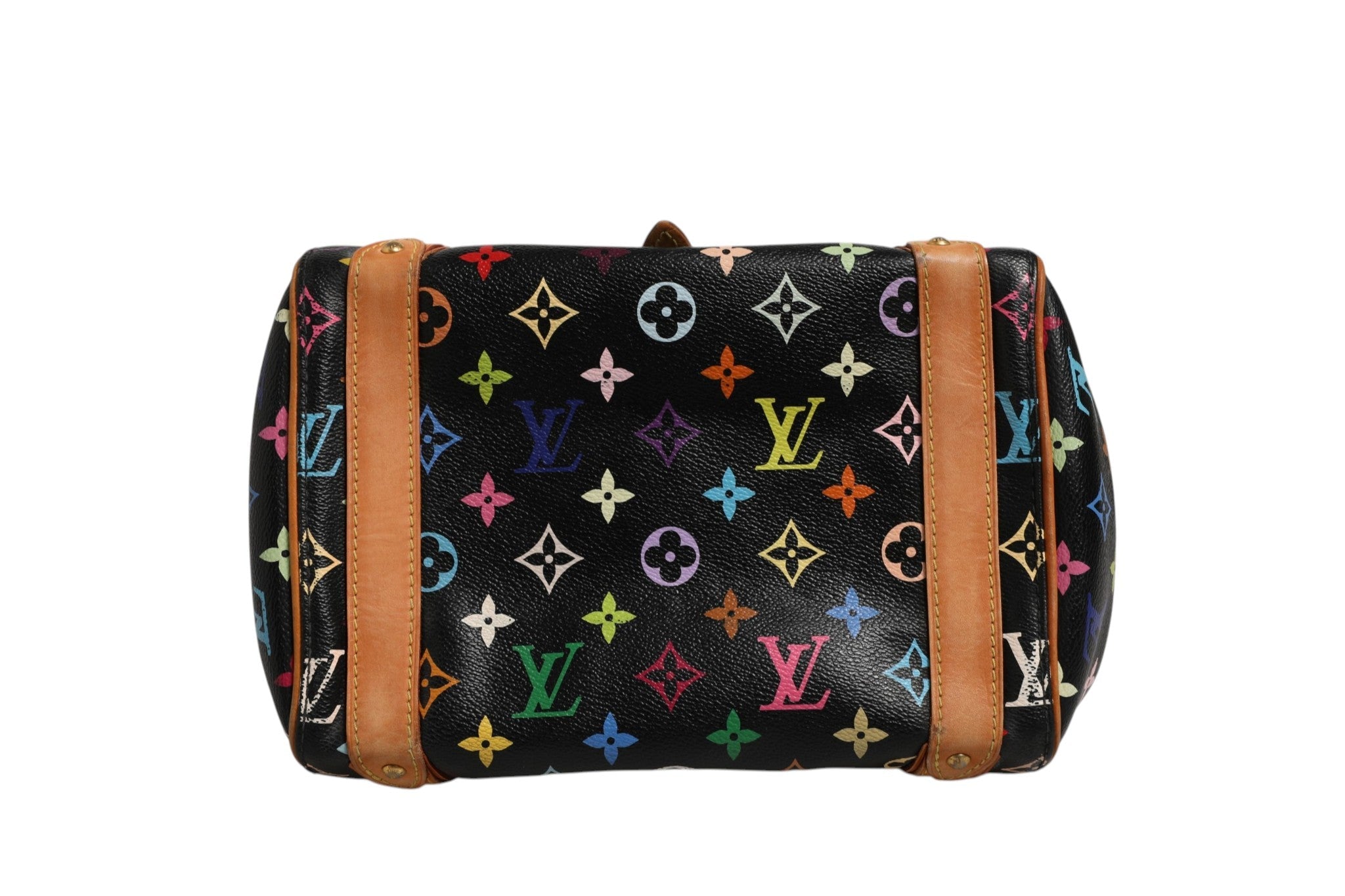 Louis Vuitton Black Monogram Multicolor Canvas Priscilla Handbag
