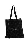 Saint Laurent Rive Droite Black Tote Bag With Star Print Tote bag