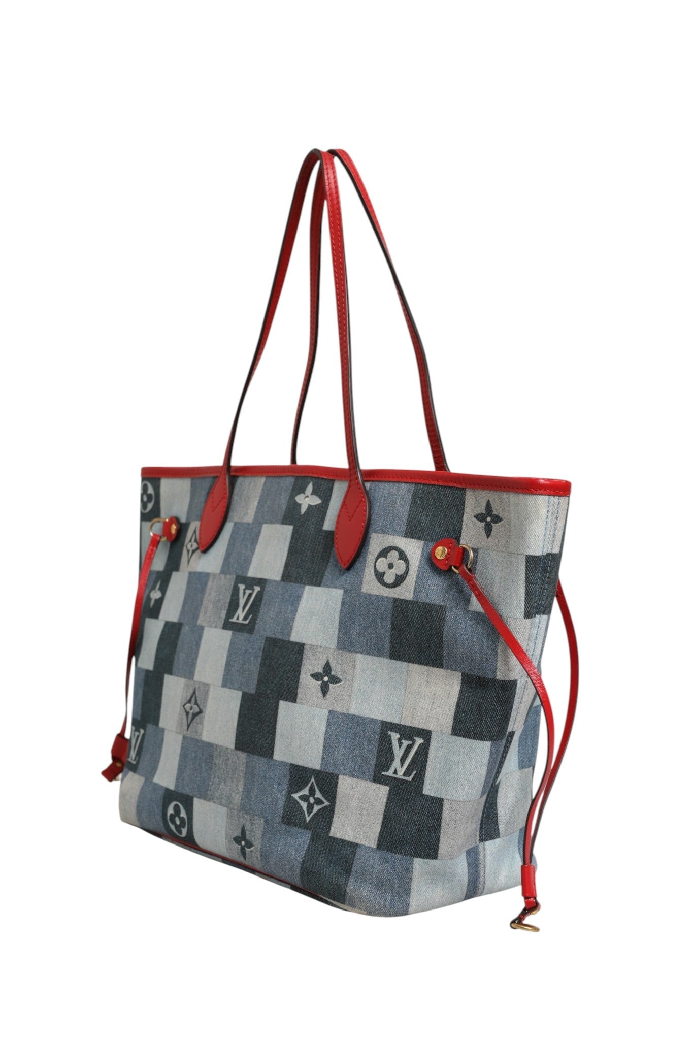 Louis Vuitton Neverfull Patchwork Monogram Denim Tote Bag