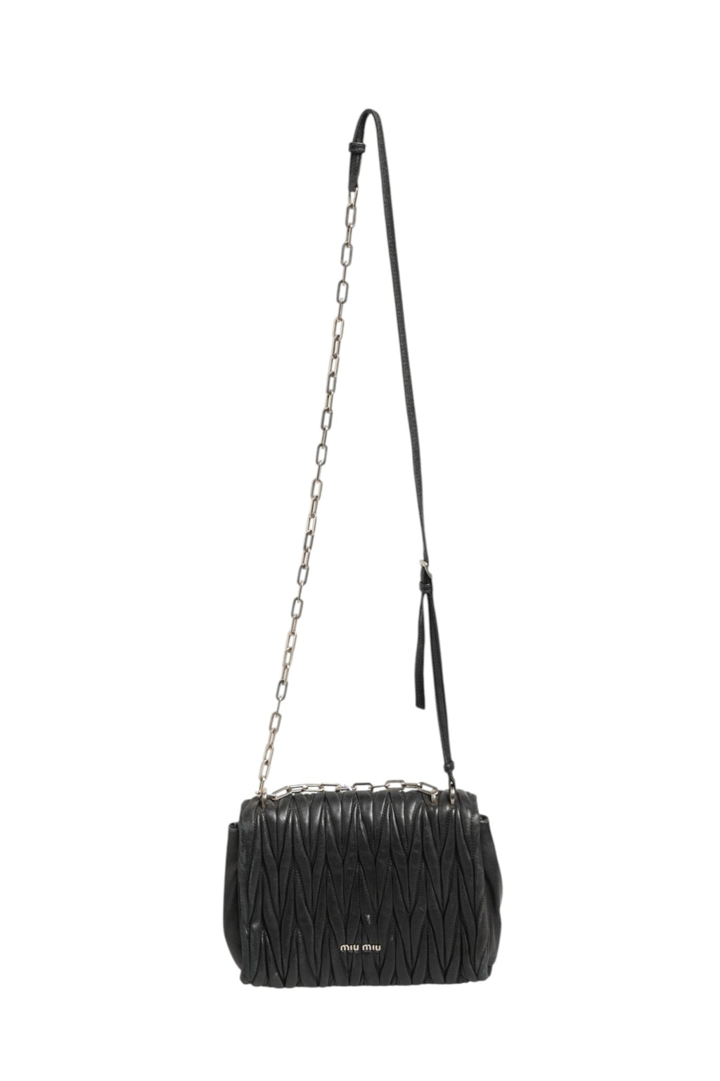 Miu Miu Confidential Matelasse Leather Flap Shoulder Bag