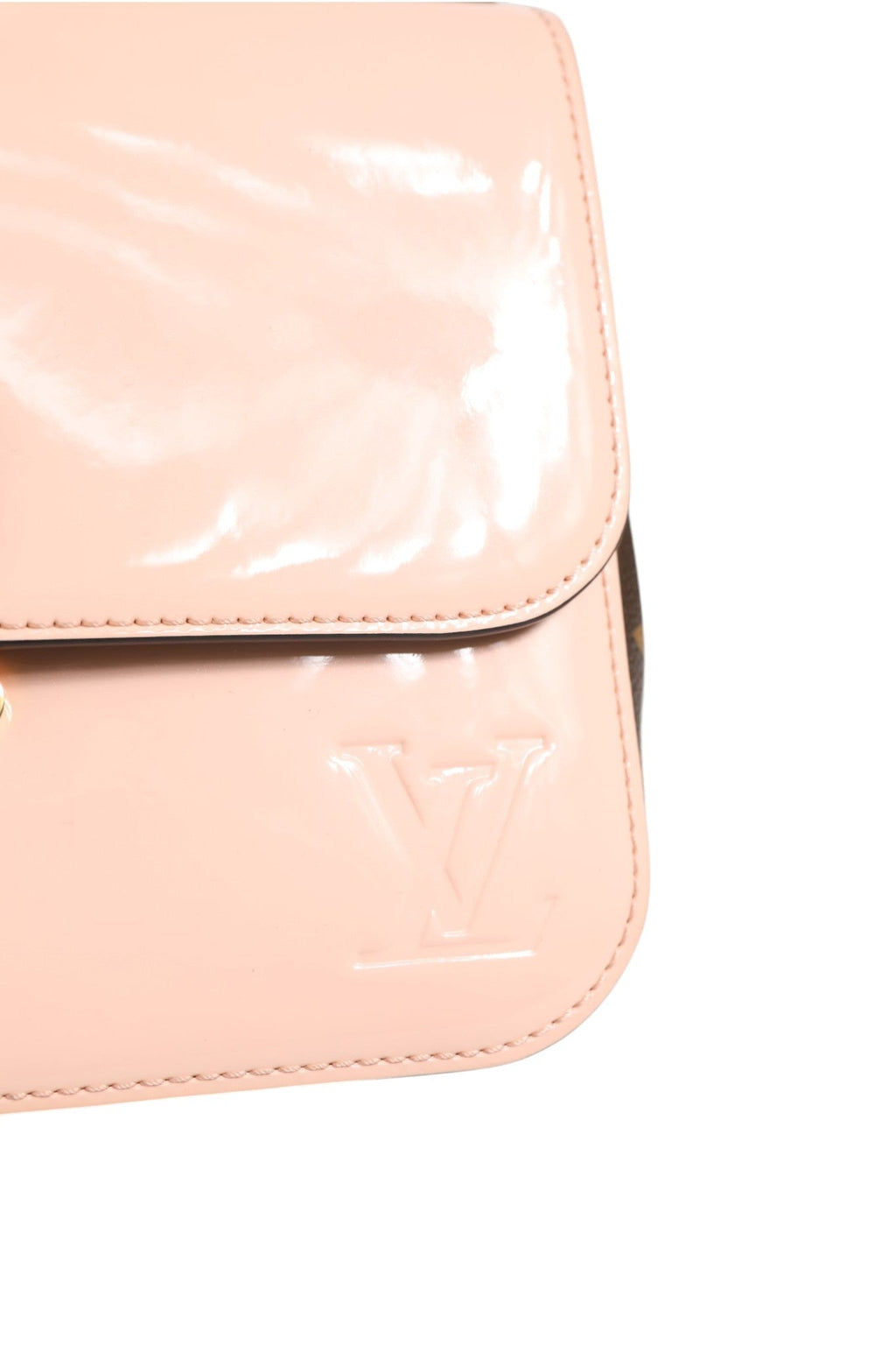 Louis Vuitton Pink Vernis and Monogram Canvas Cherrywood BB Shoulder Bag