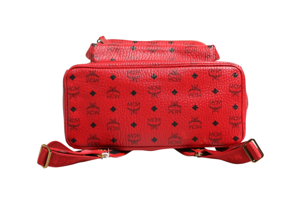 MCM Medium Stark Studded Visetos Backpack - Red