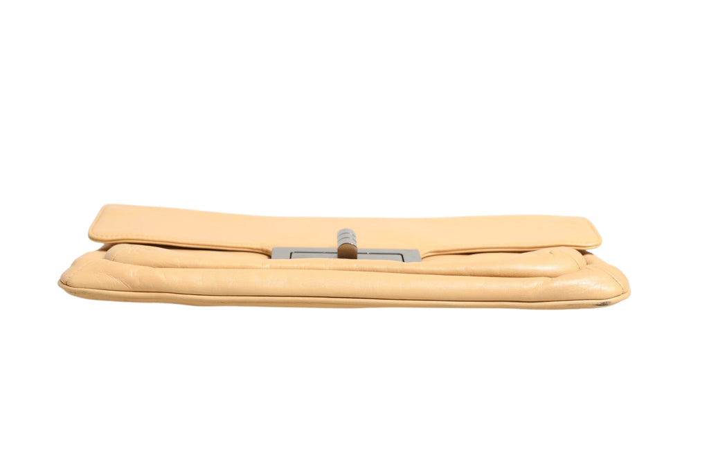 Chanel Beige Lambskin Giant Reissue Mademoiselle Lock Flap Bag