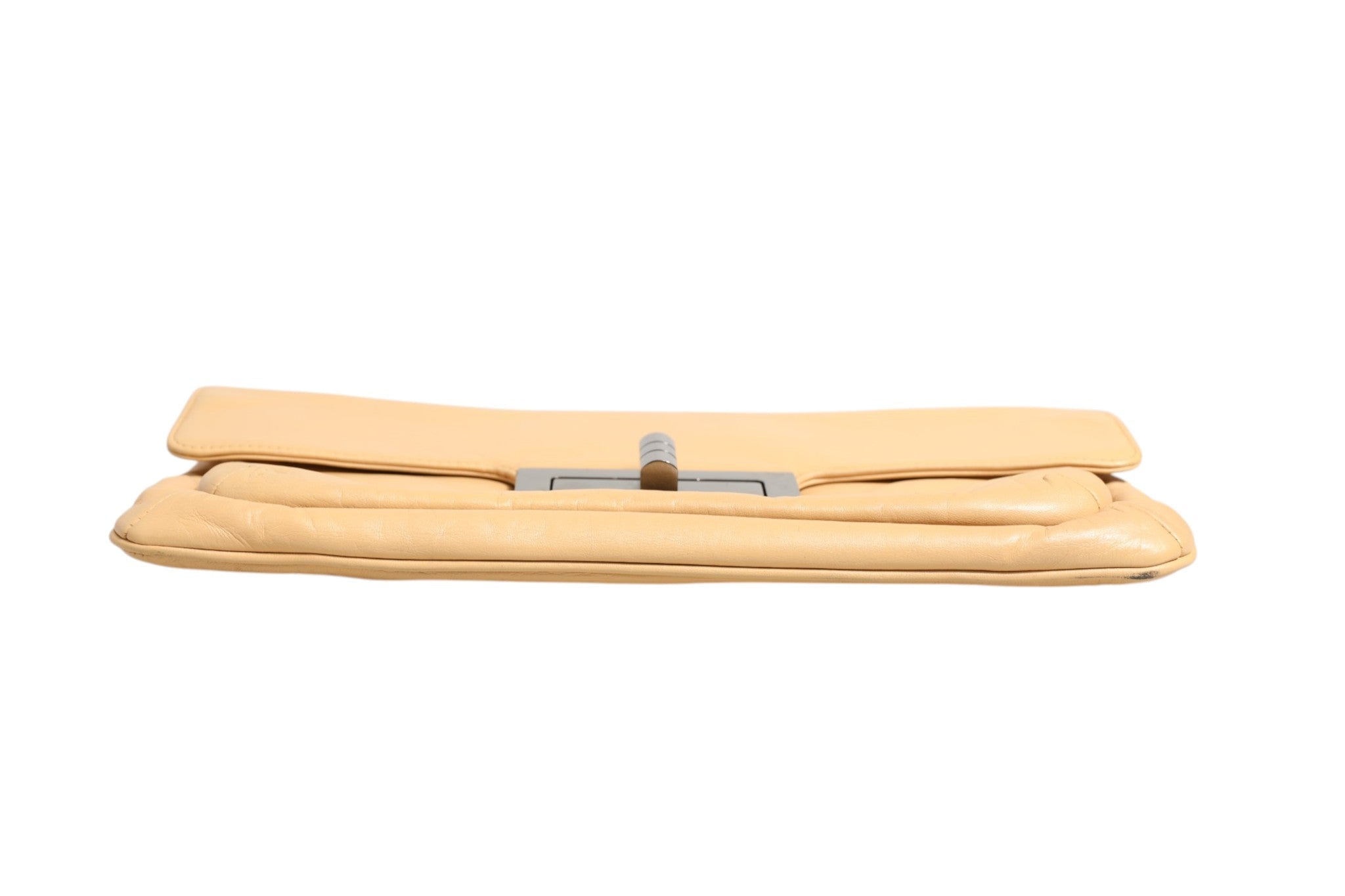 Chanel Beige Lambskin Giant Reissue Mademoiselle Lock Flap Bag