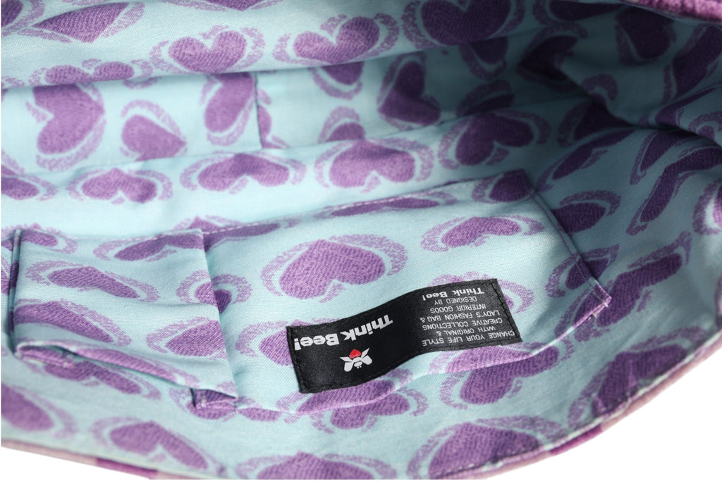 Think Bee Purple shoulder bag