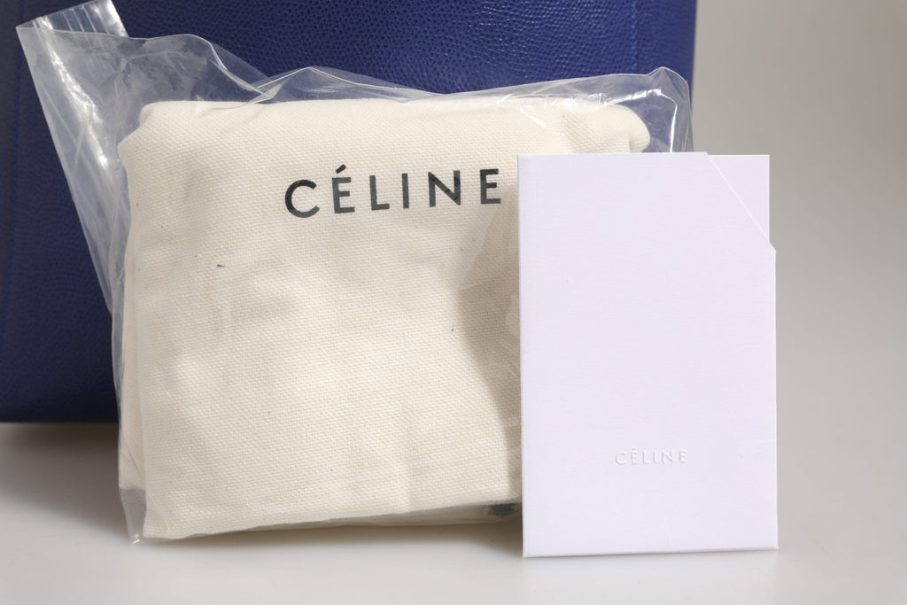Celine Blue with Gold Tote Bag