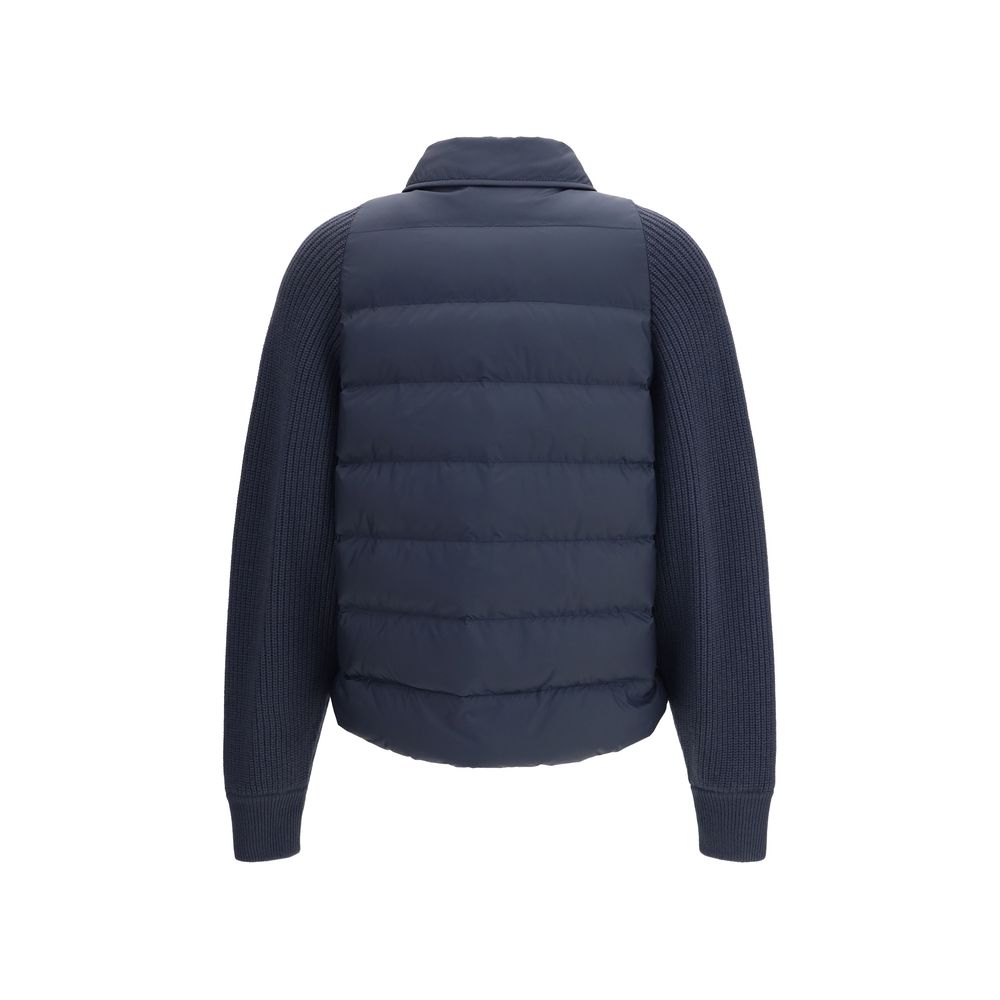 Brunello Cucinelli Blue Polyester Jacket