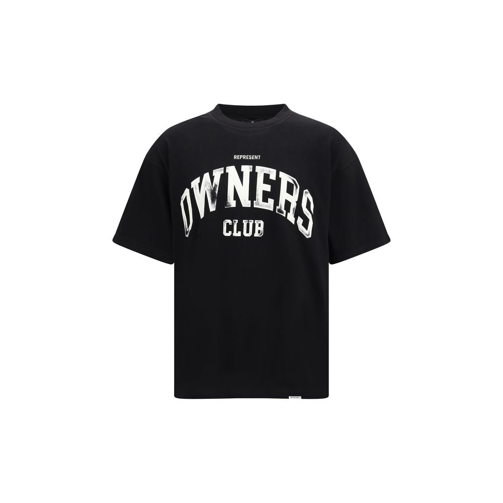 Represent Black Cotton T-Shirt