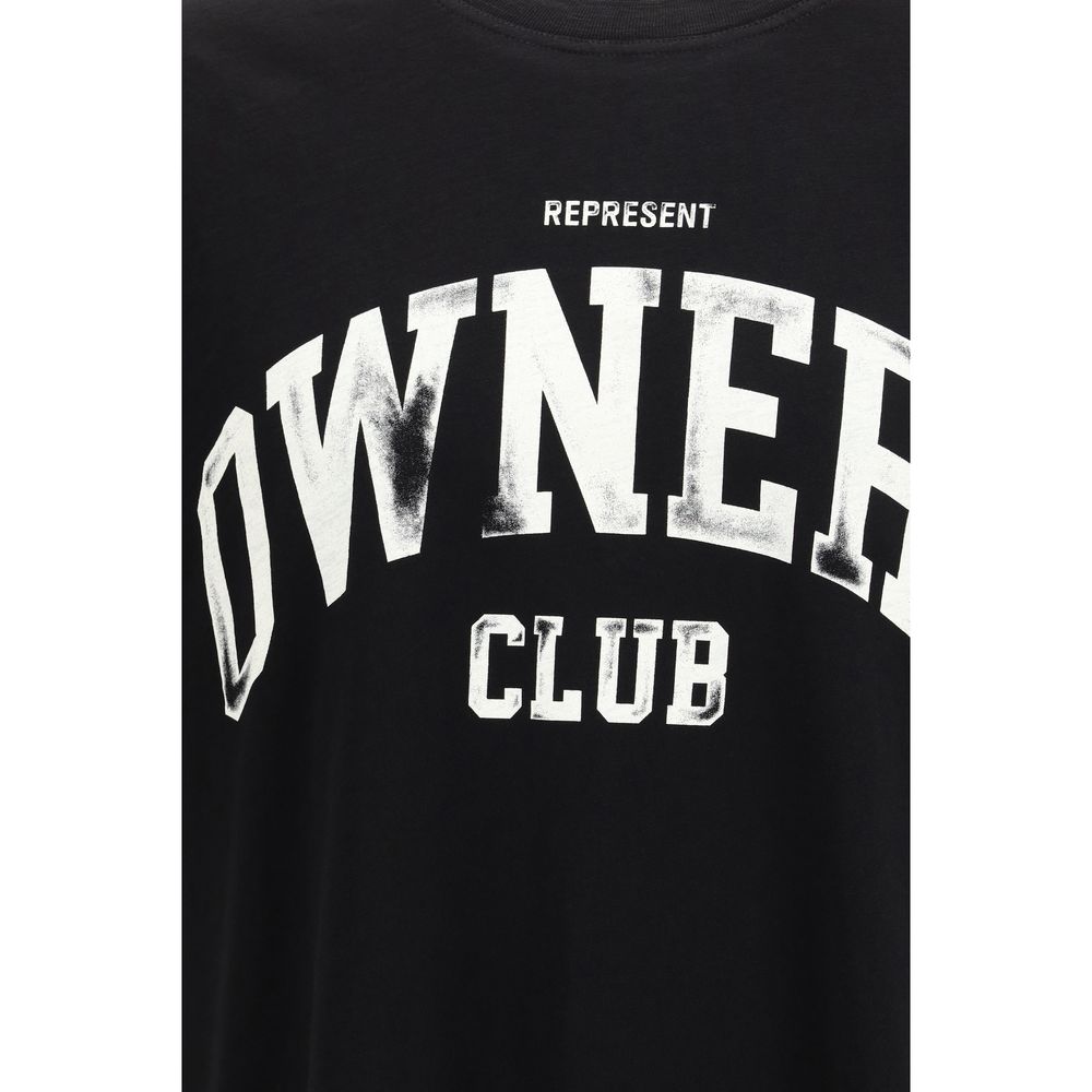 Represent Black Cotton T-Shirt