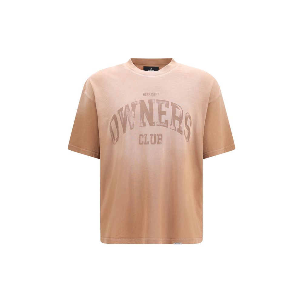 Represent Brown Cotton T-Shirt