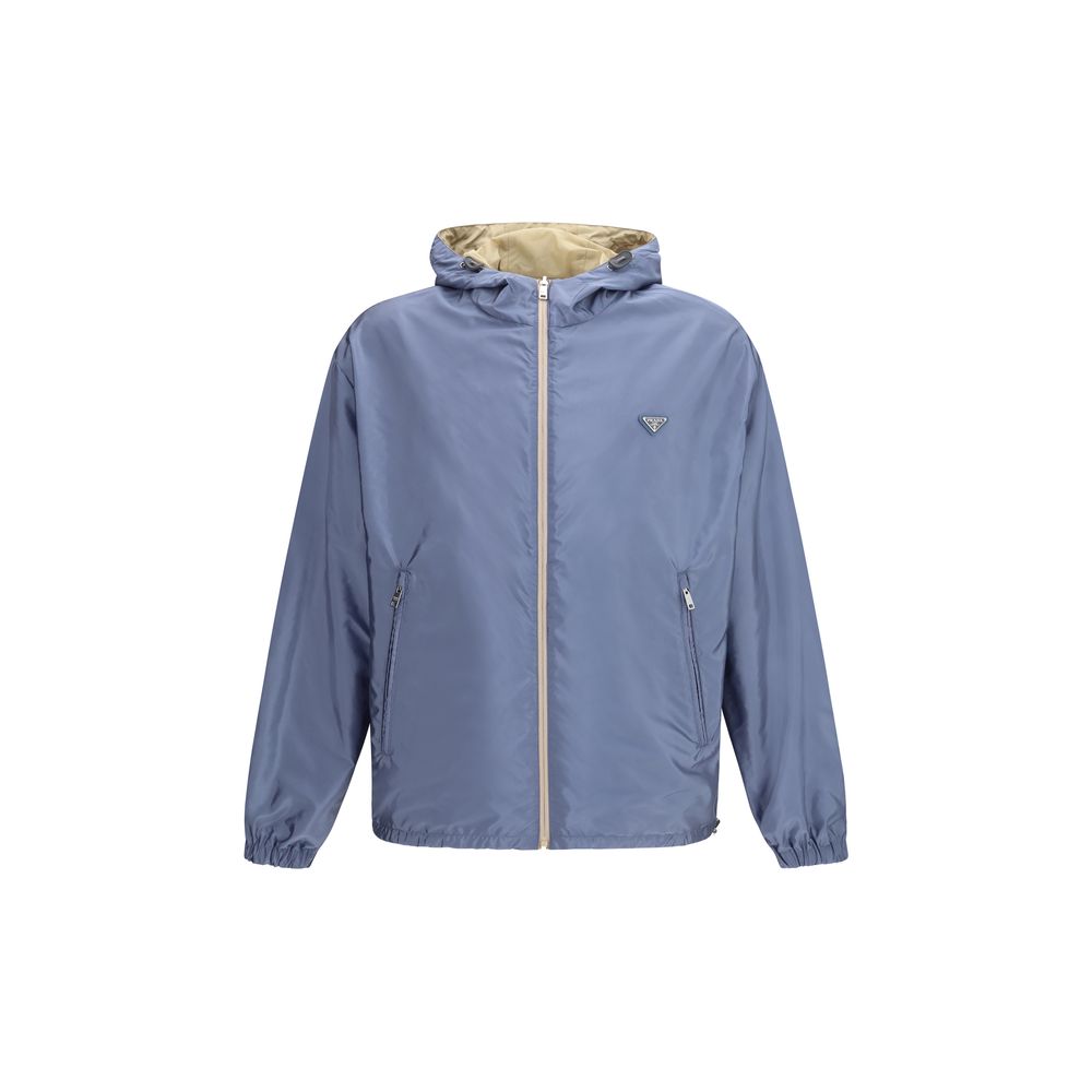 Prada Beige Recycled Polyamide Shell Jacket