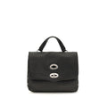 Zanellato Black Calf Leather Bos Taurus Handbag