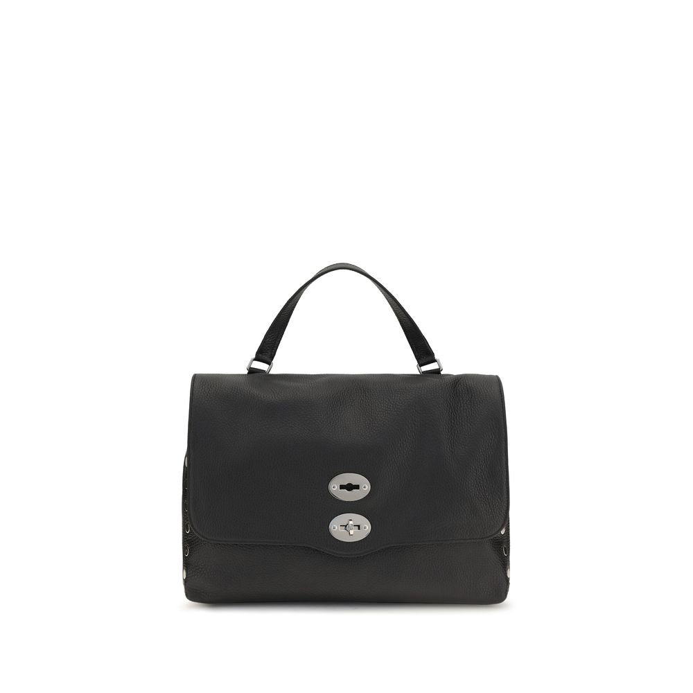 Zanellato Black Calf Leather Bos Taurus Handbag