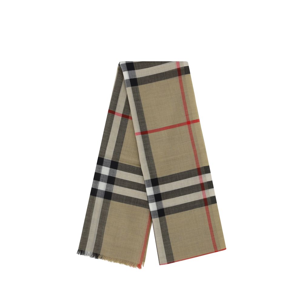 Burberry Beige Silk Foulard