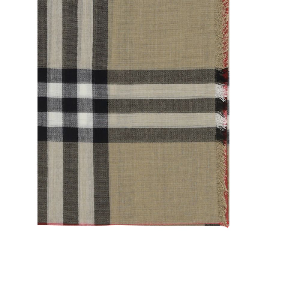 Burberry Beige Silk Foulard