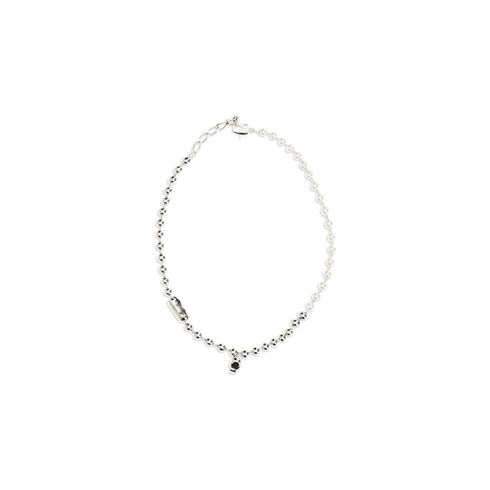 Alexander McQueen White Brass Necklace
