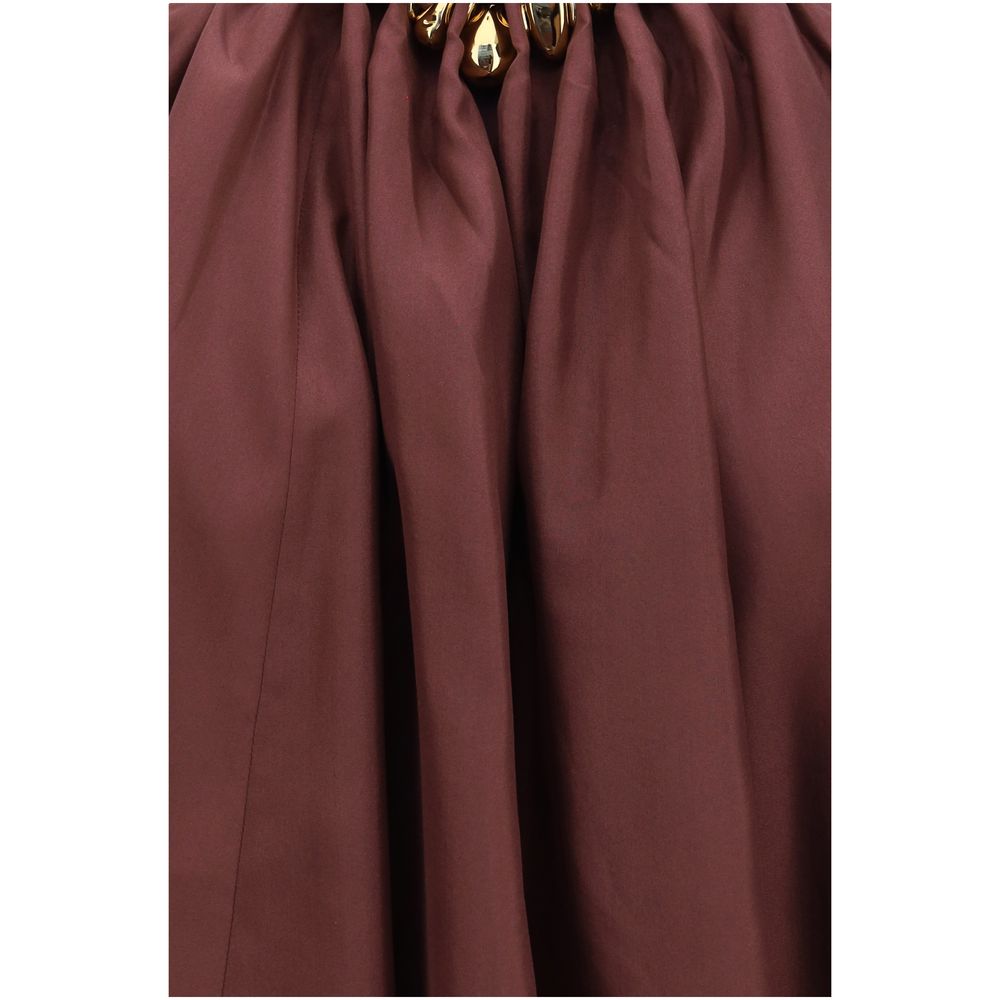 Zimmermann Bordeaux Silk Blouse