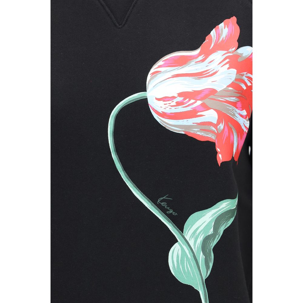 Kenzo Black Cotton Sweatshirt