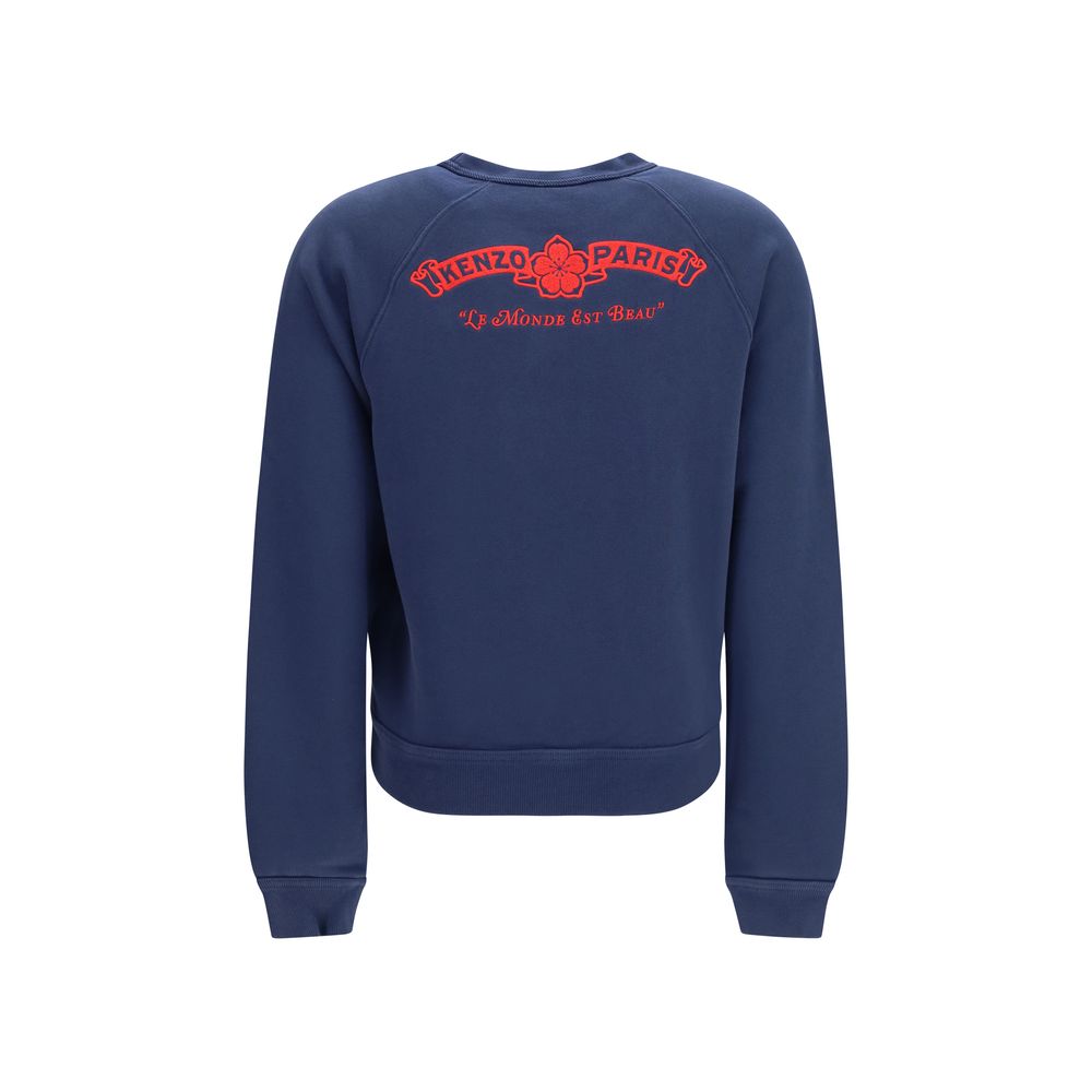 Kenzo Blue Cotton Sweatshirt