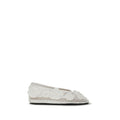 Ganni White Polyethylene Ballet Flats