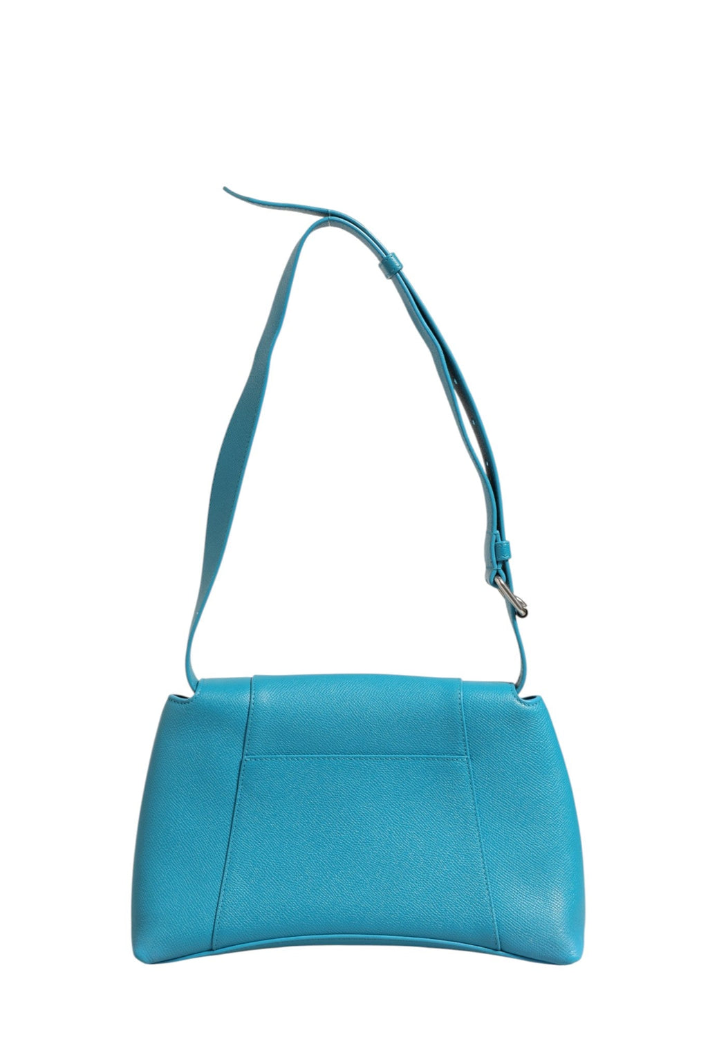 Balenciaga Calfskin S Downtown Blue Shoulder Bag